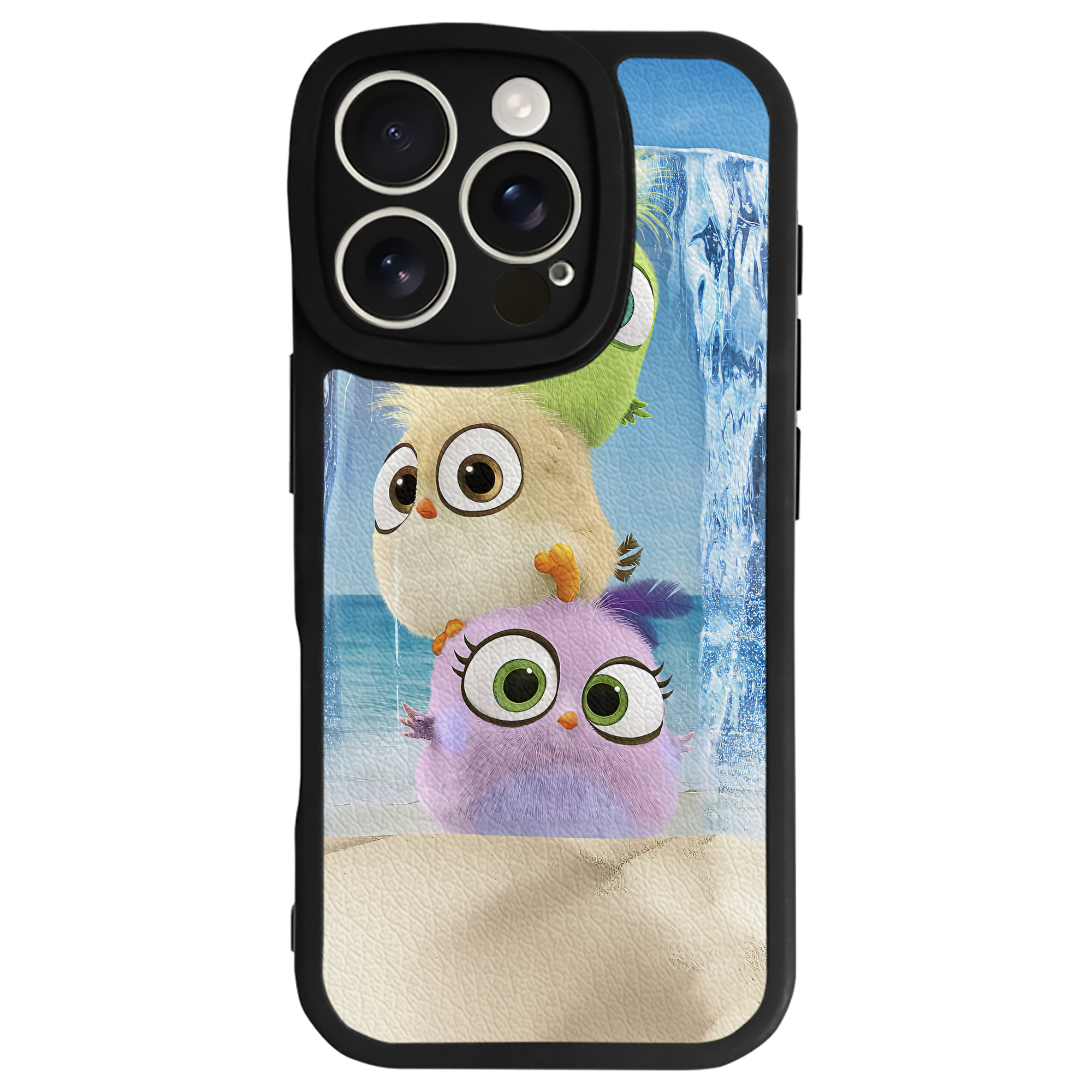 （画像用） Angry Birds アングリーバード 【iPhone 16シリーズ対応】シリコンスマホケース（レザー調） 材質：シリコン
